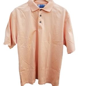 JOS A. BANK Polo Shirt Peach Size Medium
